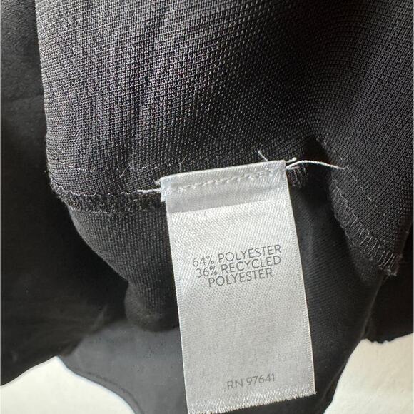 J. Jill Wearever Easy Care Plus 2X Black Sand-washed 3/4 Sleeve V-Neck Blouse - Picture 8 of 8